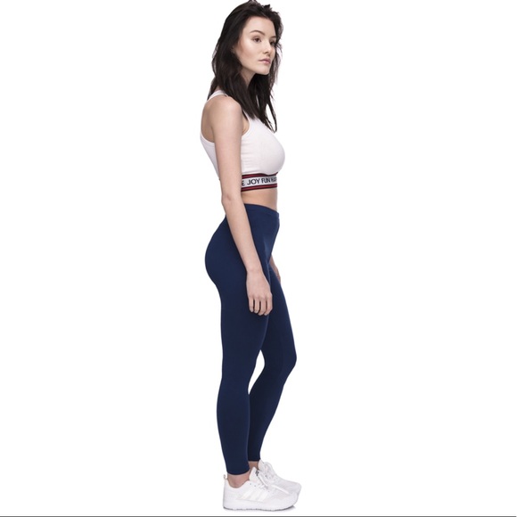 Navy Cotton Leggings - Picture 4 of 4